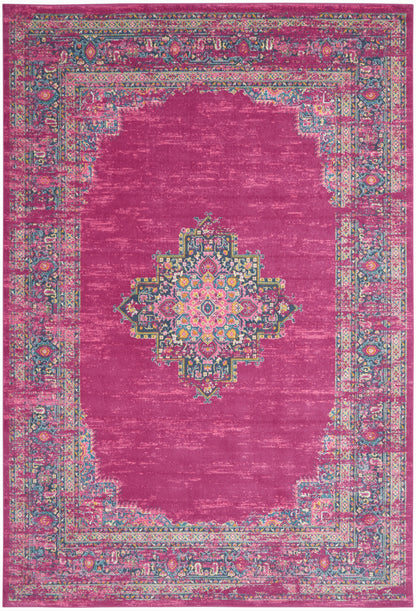 Nourison Home Passion PSN03 Fuchsia Transitional Power-loomed Rugs