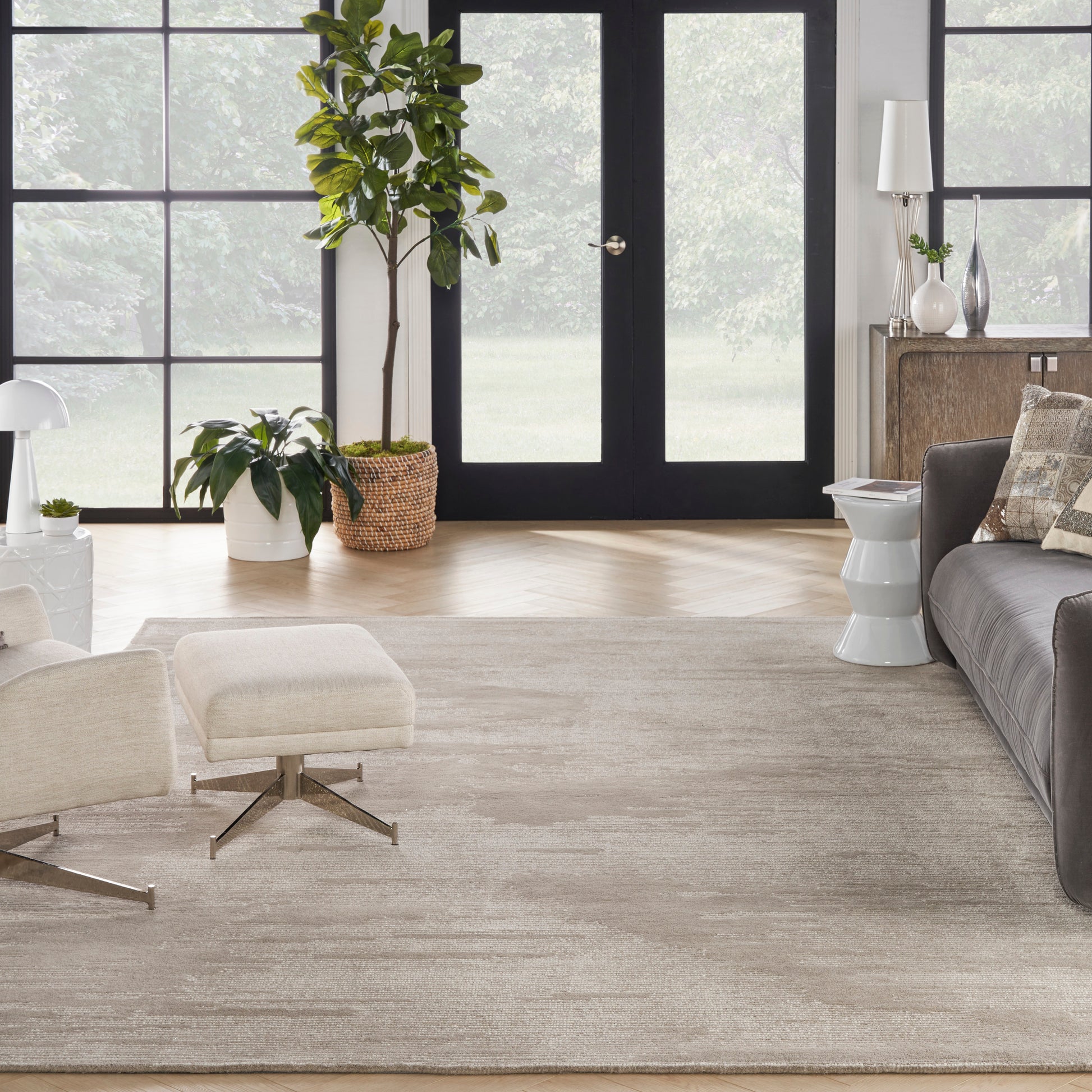 Michael Amini Ma30 Star  Taupe Ivory  Contemporary