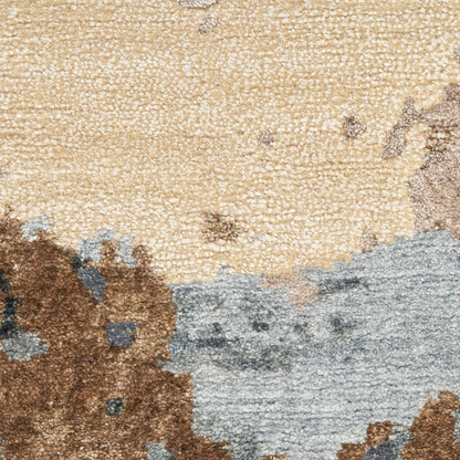Nourison Home Silk Shadows  Beige Blue  Contemporary