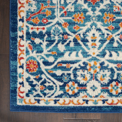 Nourison Home Passion  Blue Multicolor  Transitional