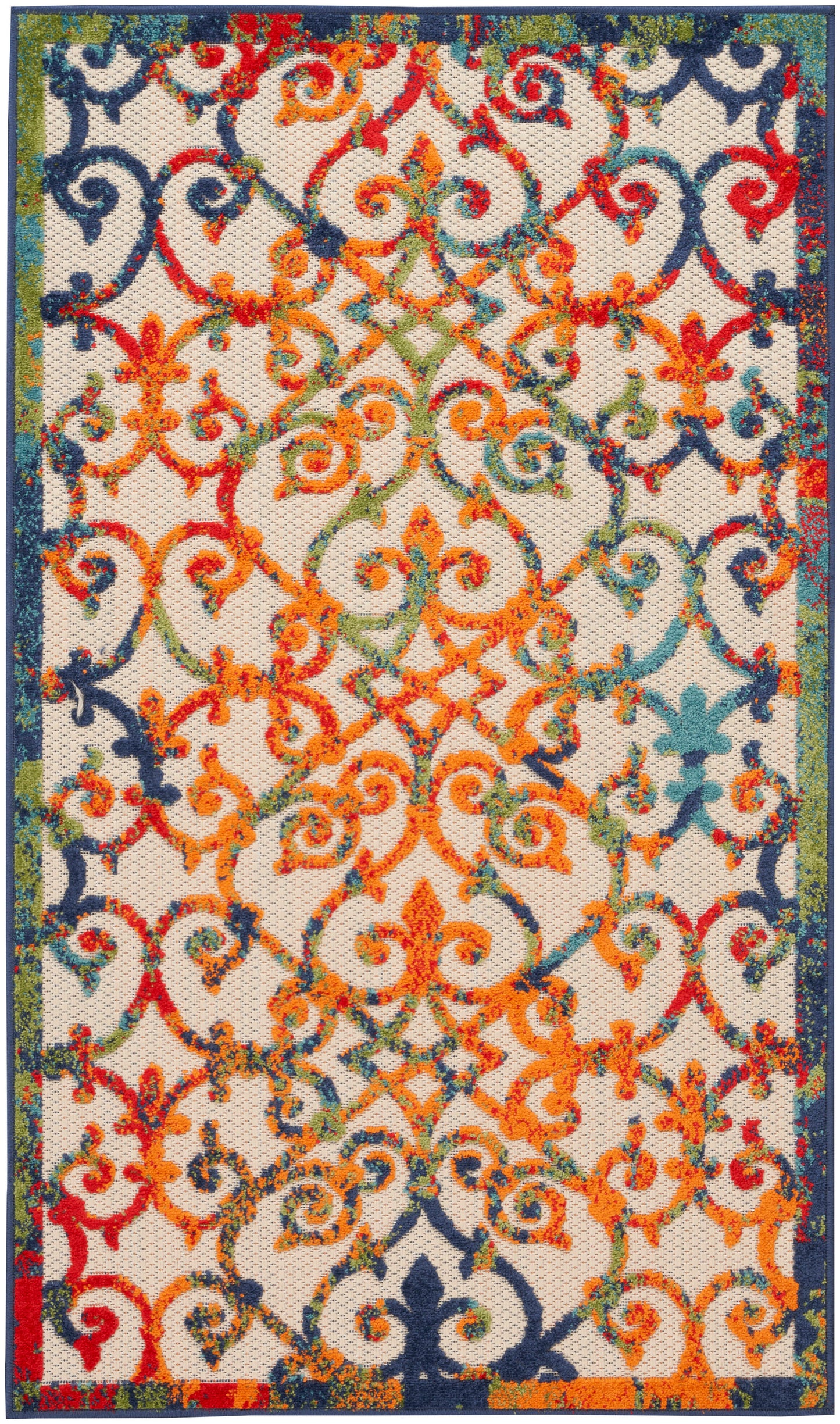 Nourison Home Aloha ALH21 Multicolor Contemporary Power-loomed Rugs