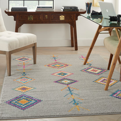 Nourison Home Passion  Grey Multicolor  Transitional