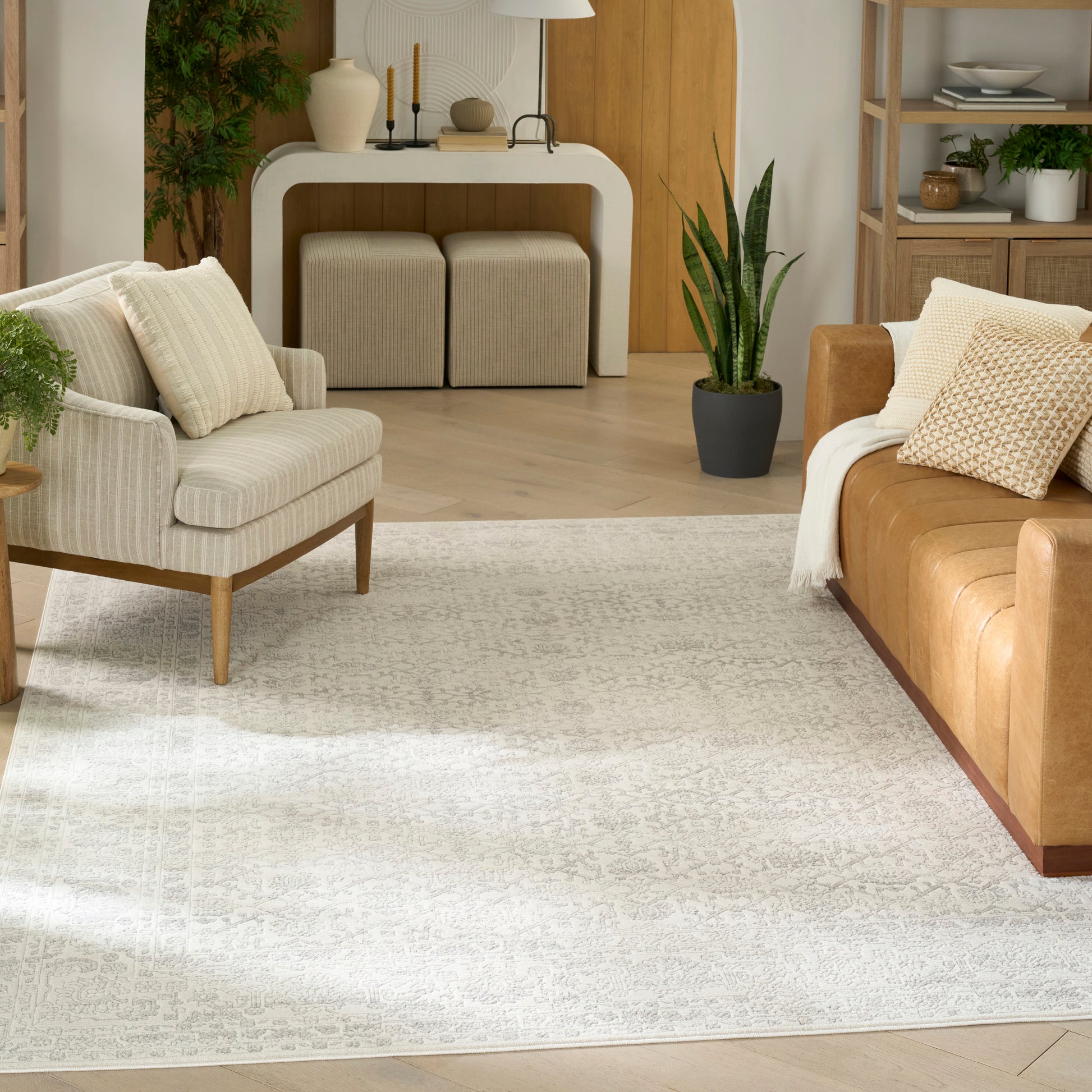 Nourison Home Grace  Grey  Traditional