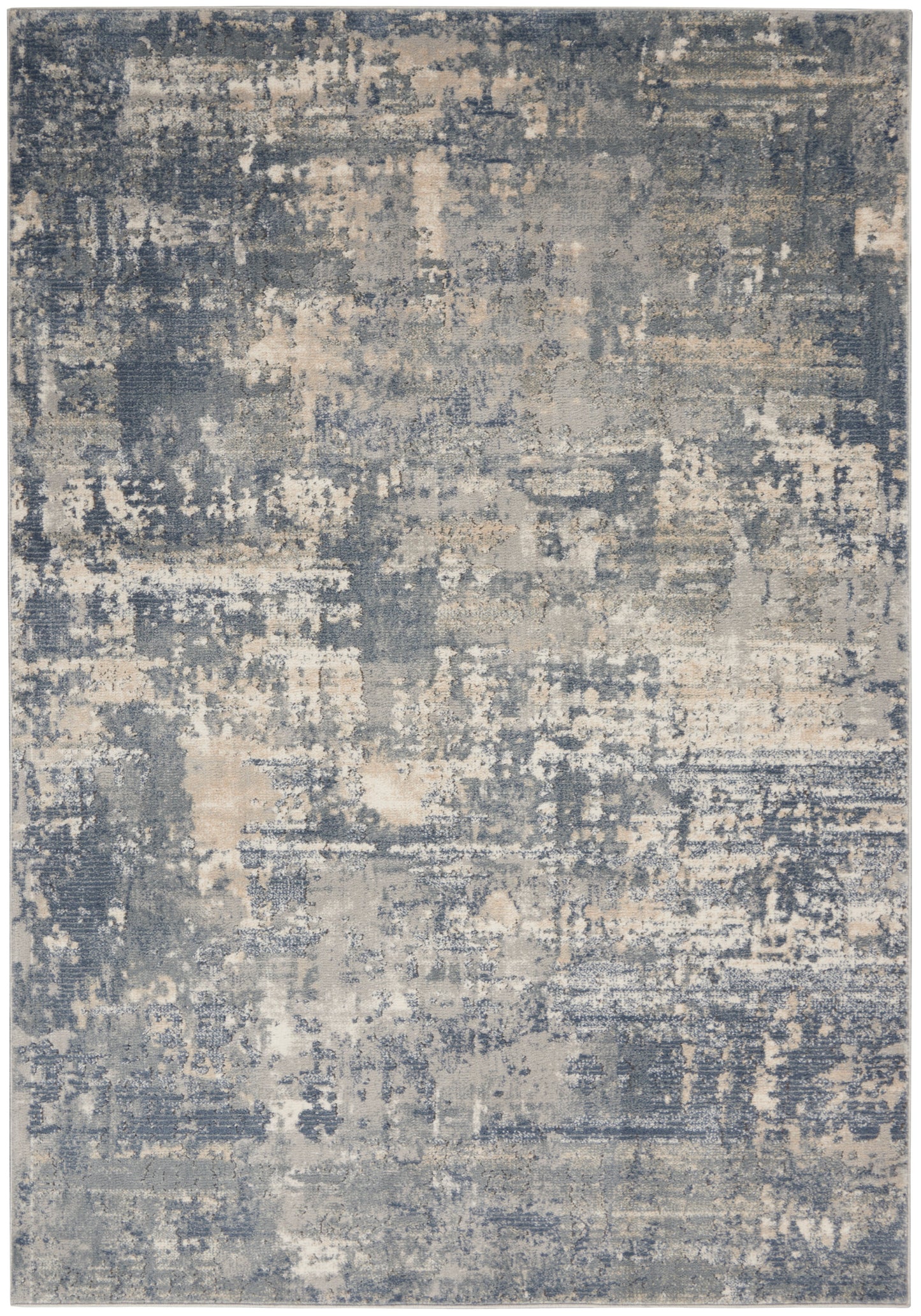 Nourison Home Quarry QUA04 Grey Beige Contemporary Power-loomed Rugs