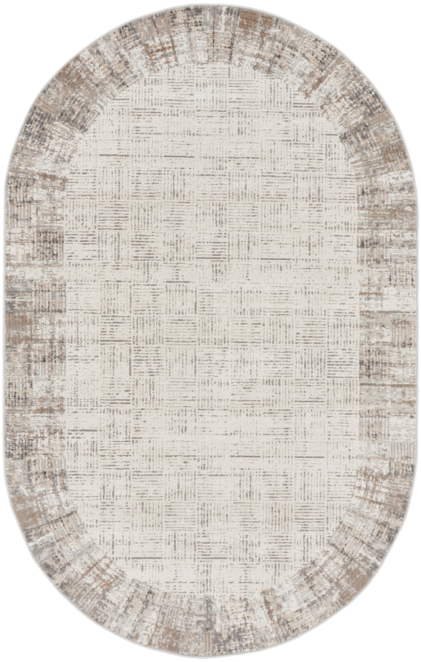 Nourison Home Elation ETN05 Ivory Grey Contemporary Power-loomed Rug