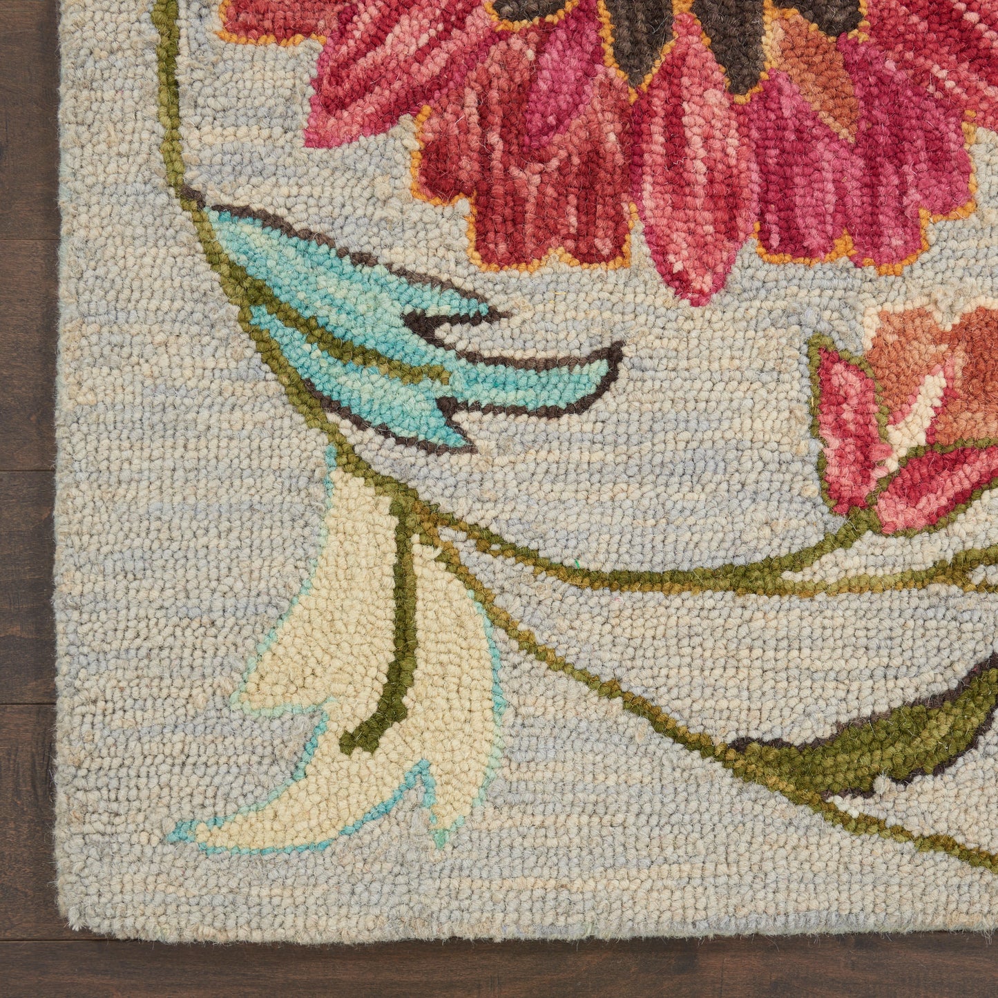 Nourison Home Bahari  Grey Multicolor  Contemporary