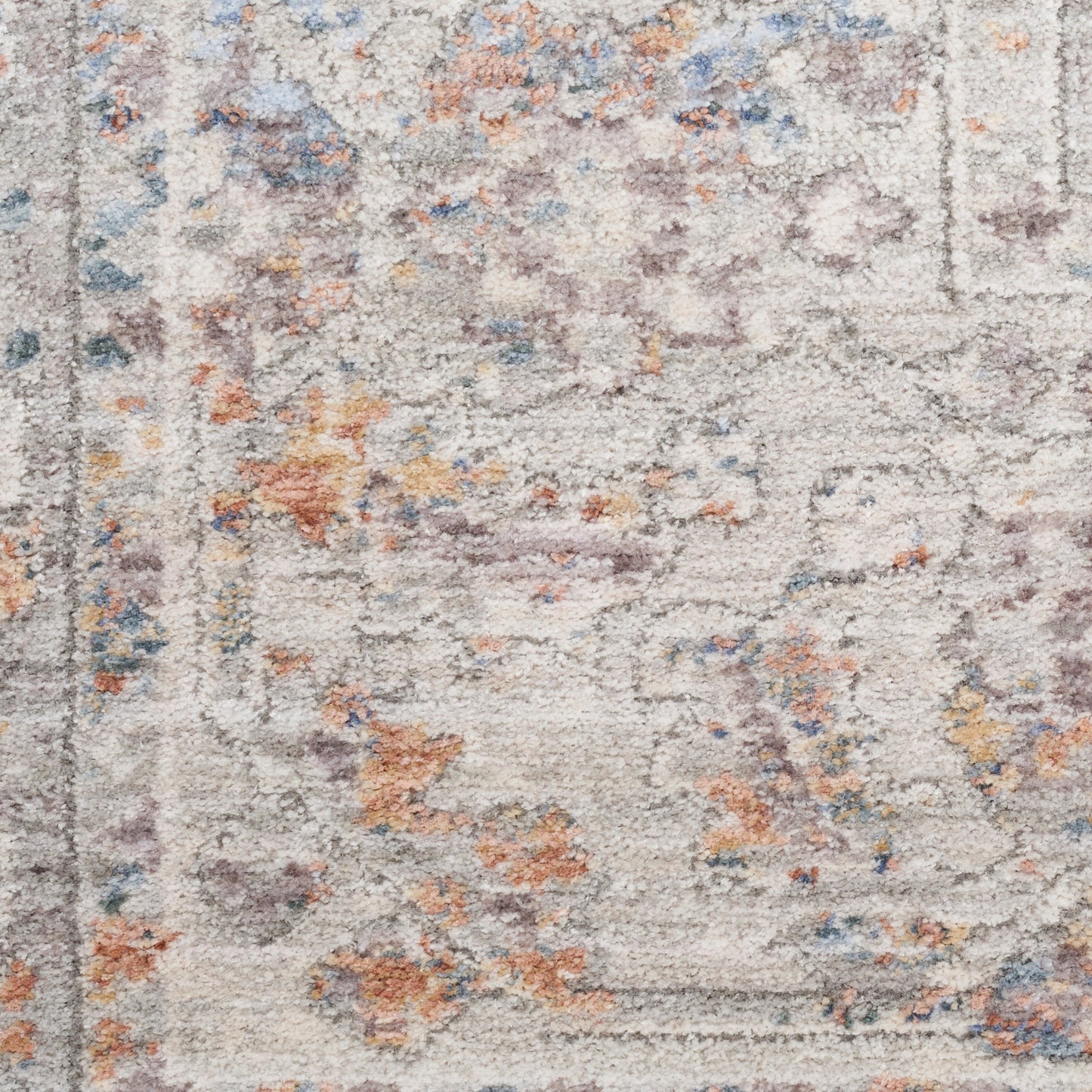 Nourison Home Elegant Heirlooms  Blue Multicolor  Traditional