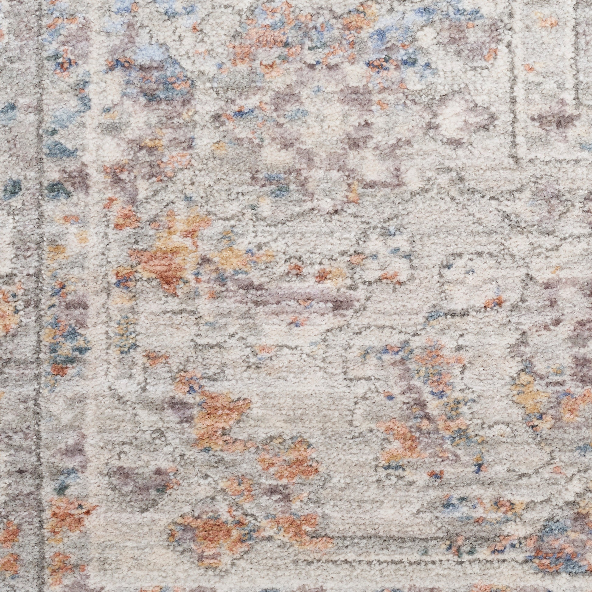 Nourison Home Elegant Heirlooms  Blue Multicolor  Traditional