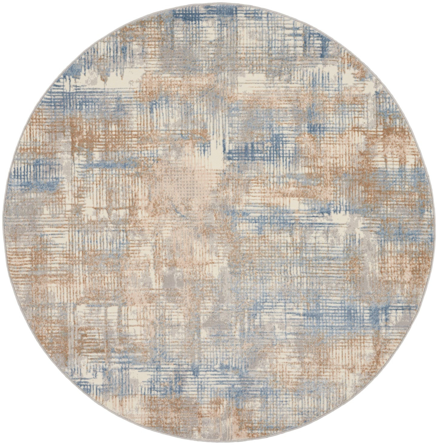 Calvin Klein CK950 Rush CK951 Blue Beige Contemporary Power-loomed Rug