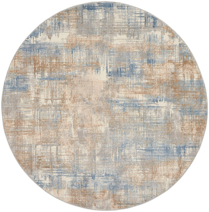 Calvin Klein CK950 Rush CK951 Blue Beige Contemporary Power-loomed Rug
