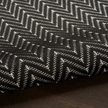 Nourison Home Horizon Indoor/Outdoor  Black  Contemporary