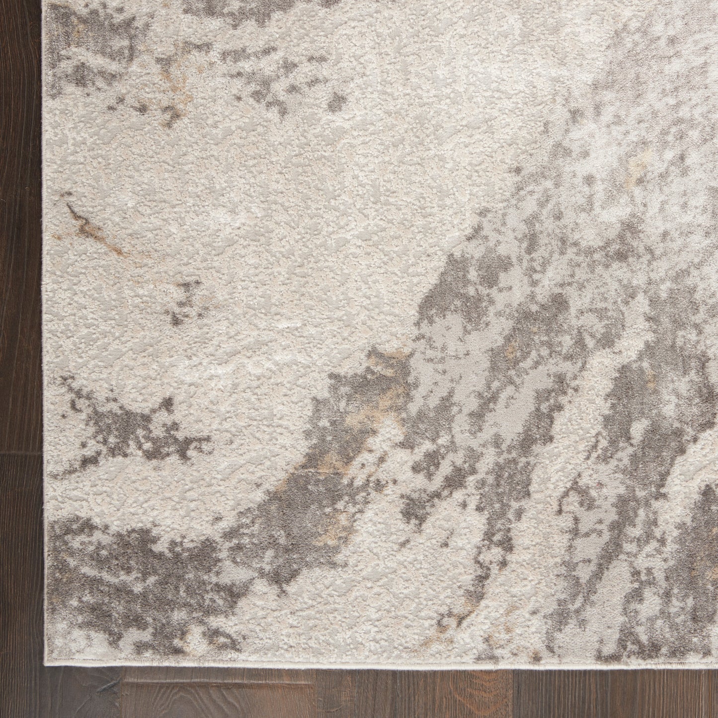 Nourison Home Silky Textures  Brown Ivory  Contemporary