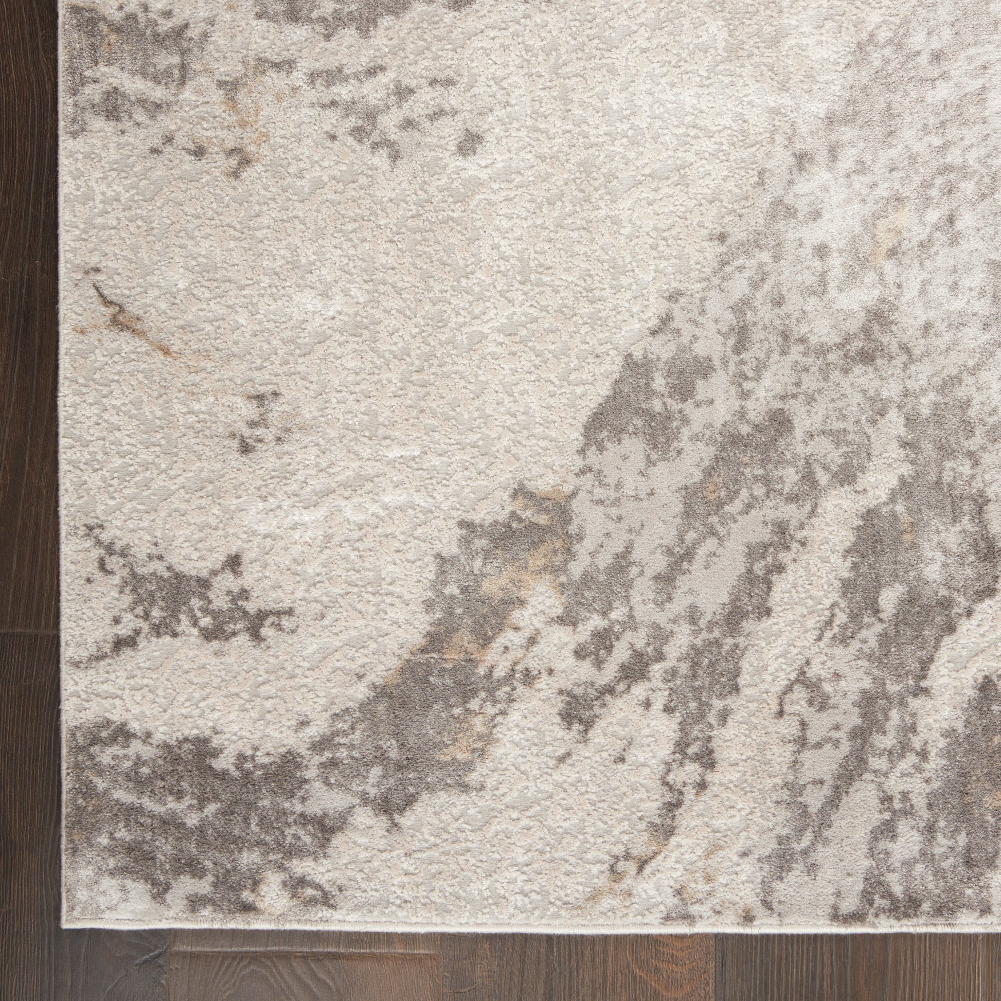Nourison Home Silky Textures  Brown Ivory  Contemporary