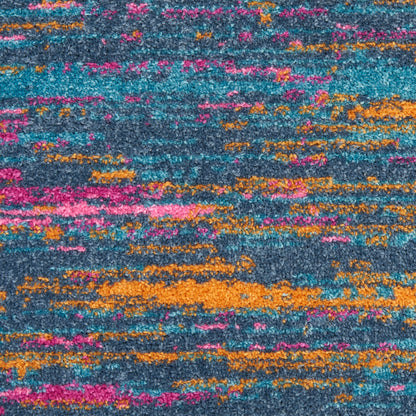 Nourison Home Passion  Blue Multicolor  Contemporary