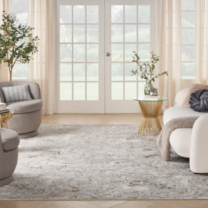 Nourison Home Glitz  Grey Multicolor  Contemporary
