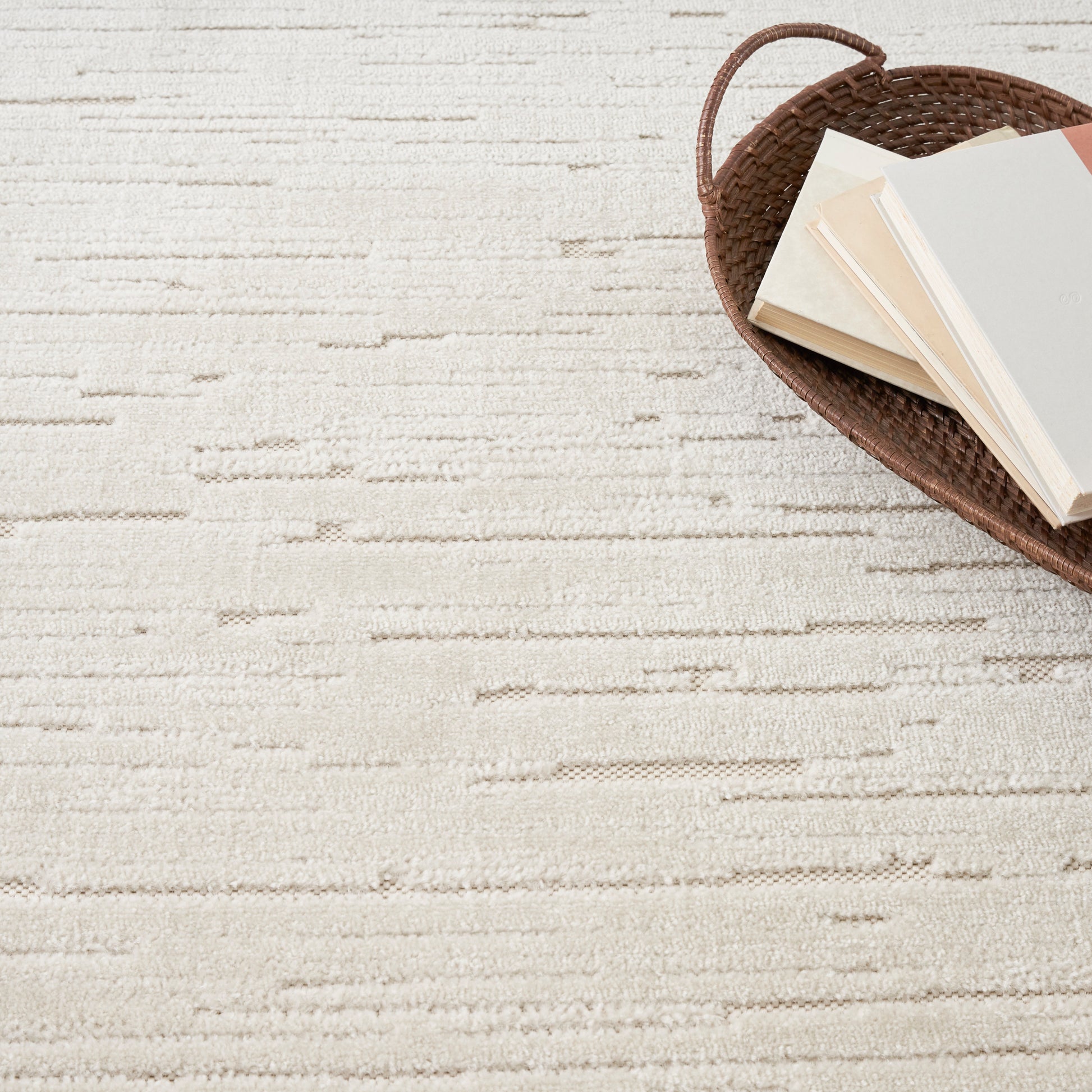 Nourison Home Care Free  Beige  Contemporary