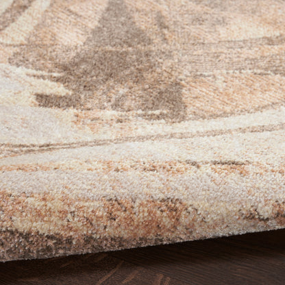 Nourison Home Astra Machine Washable  Beige  Contemporary