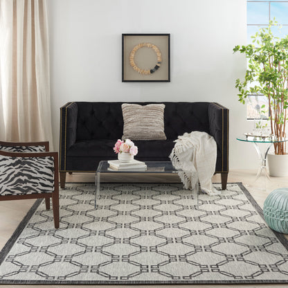 Nourison Home Country Side  Ivory Charcoal  Transitional