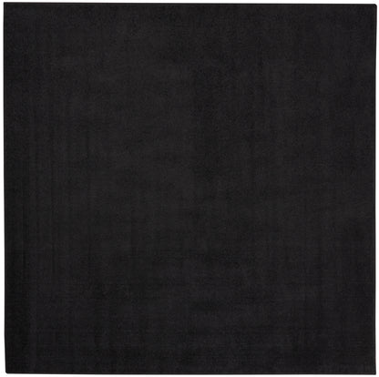 Nourison Home Nourison Essentials NRE01 Black Contemporary Power-loomed Rug
