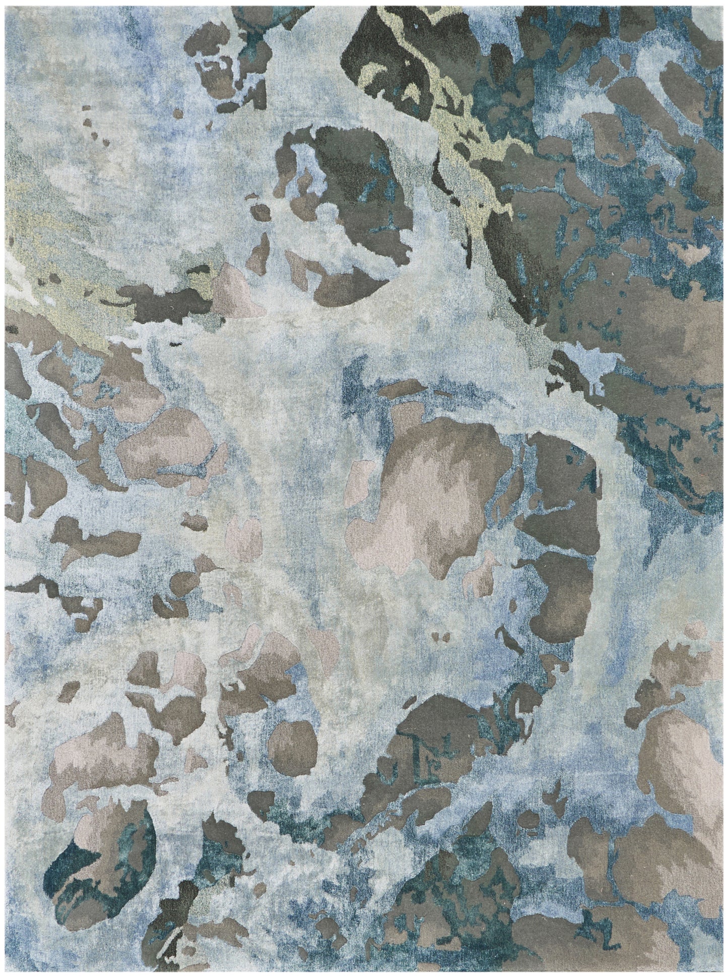 Nourison Home Prismatic PRS14 Grey Slate Contemporary Hand Tufted Rug