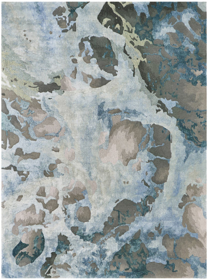 Nourison Home Prismatic PRS14 Grey Slate Contemporary Hand Tufted Rug