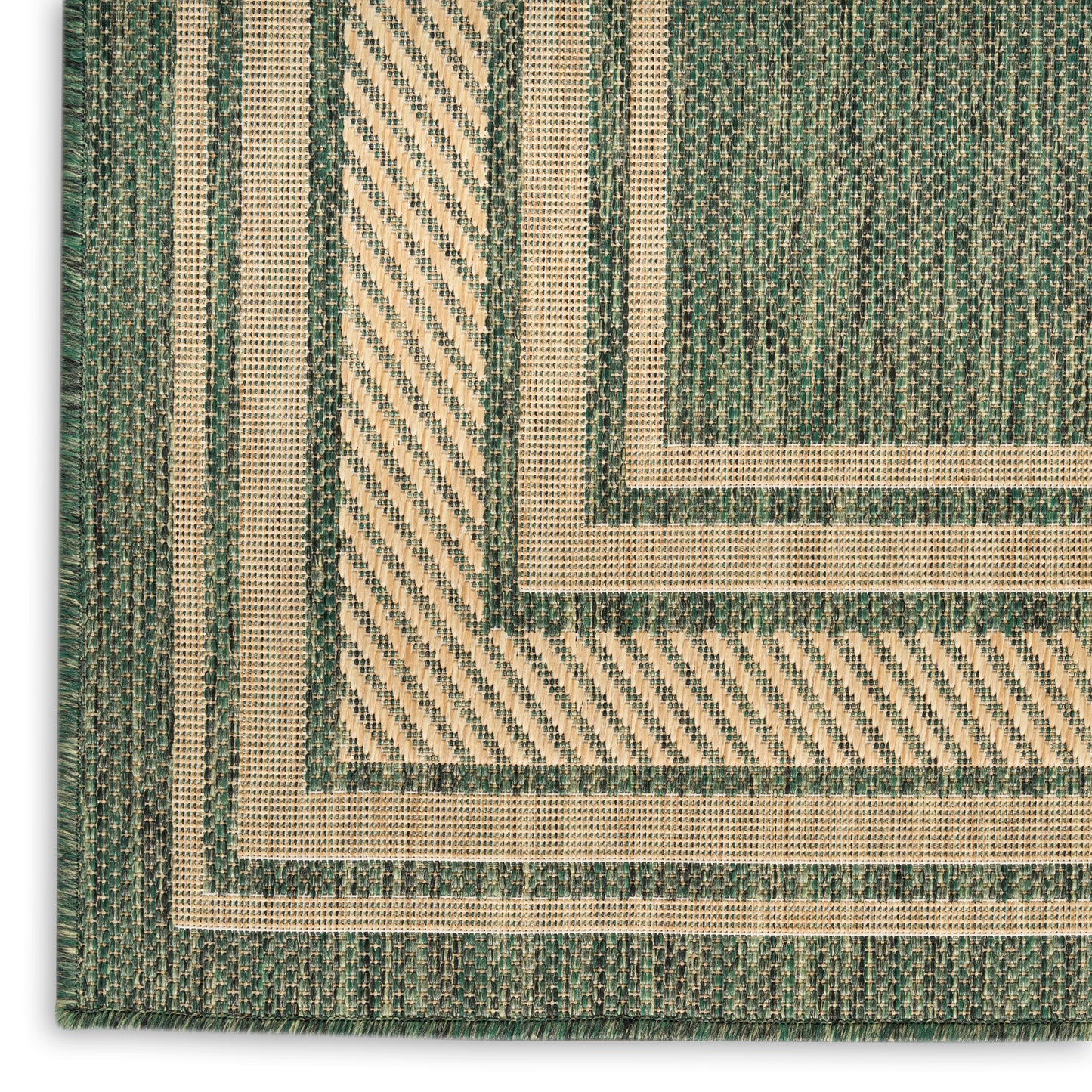Nourison Home Horizon Indoor/Outdoor  Green  Contemporary