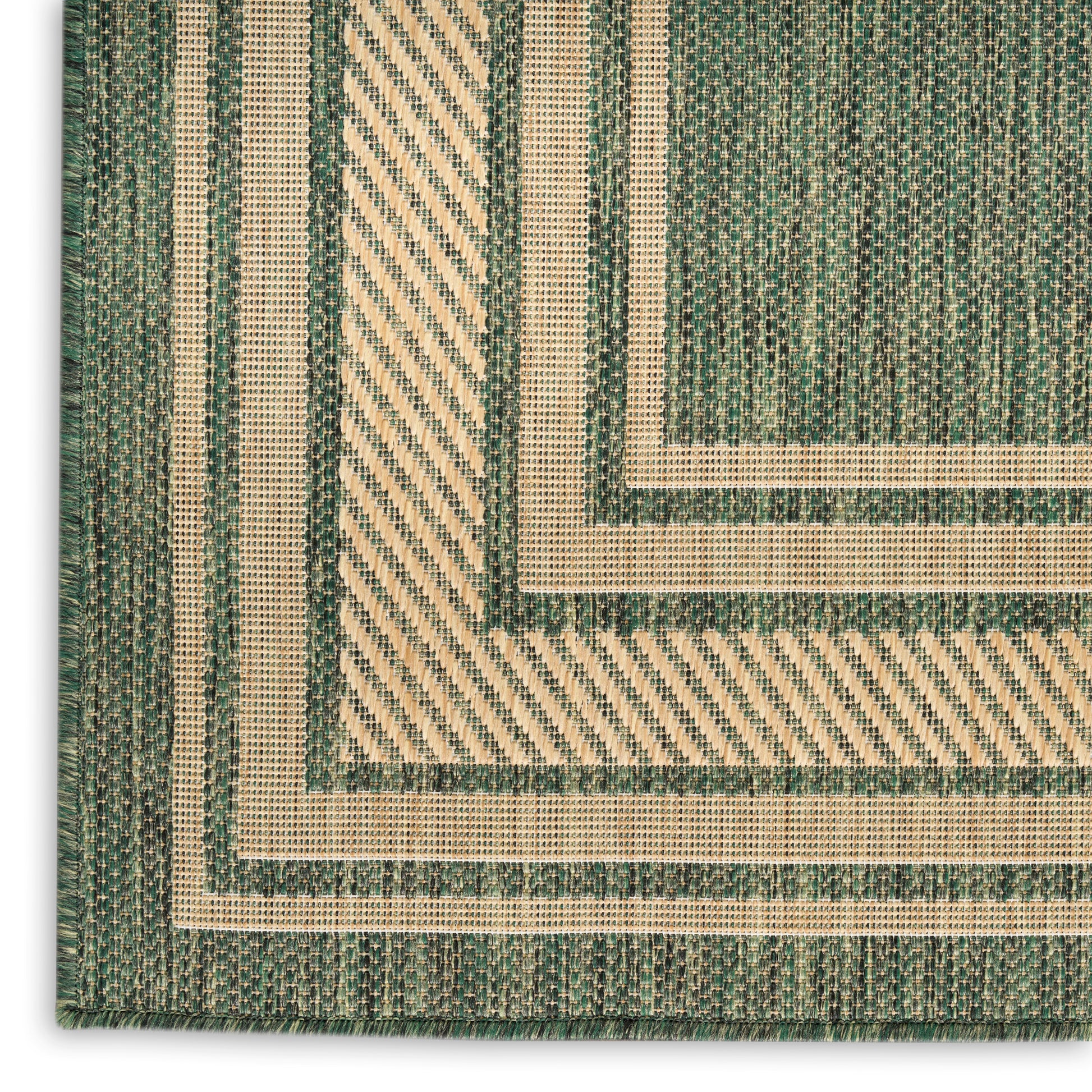 Nourison Home Horizon Indoor/Outdoor  Green  Contemporary