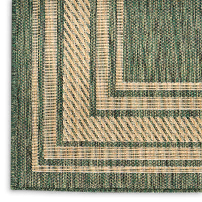 Nourison Home Horizon Indoor/Outdoor  Green  Contemporary