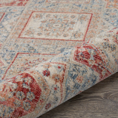 Nourison Home Homestead  Blue Multicolor  Traditional