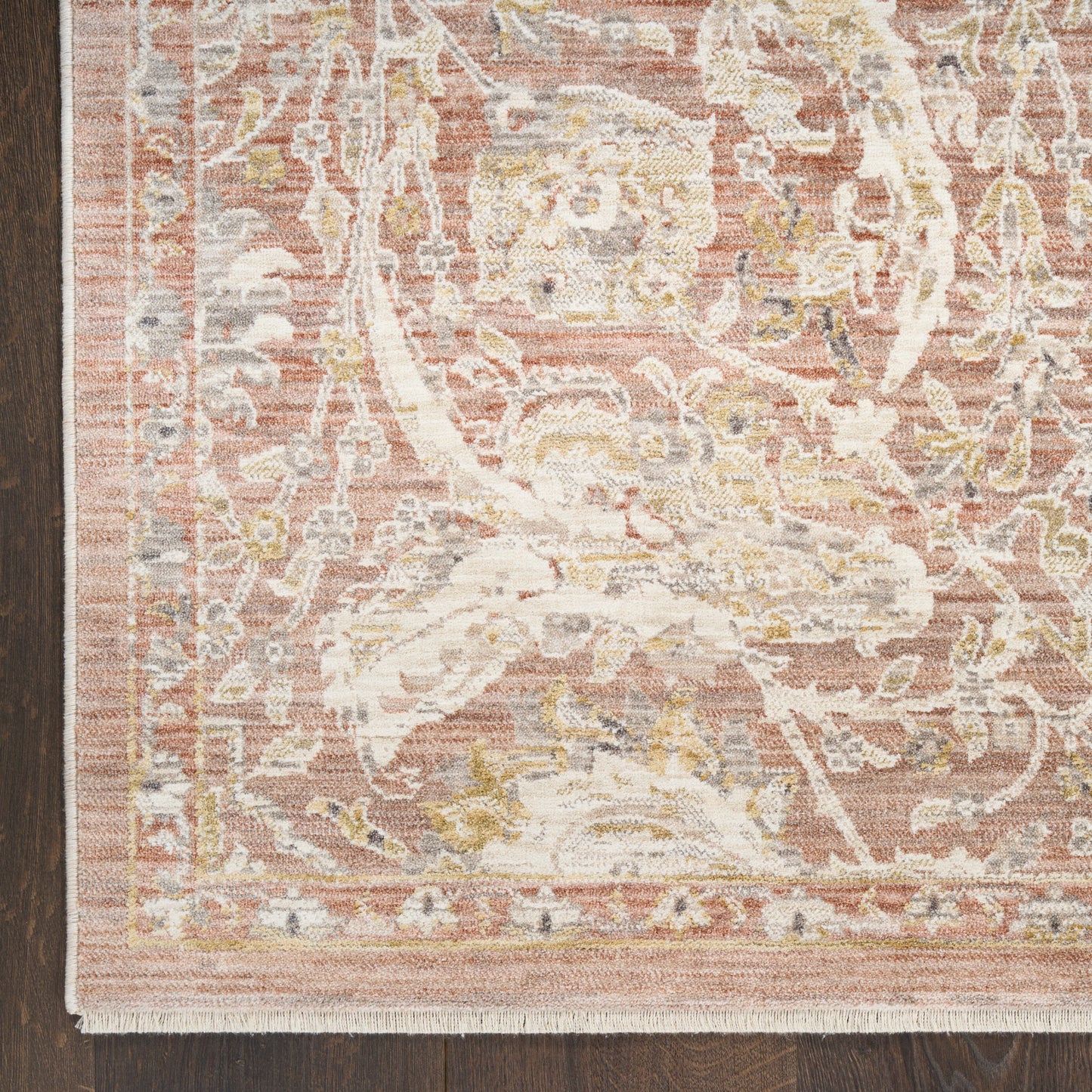 Nourison Home Antique Fusion  Brick  Traditional