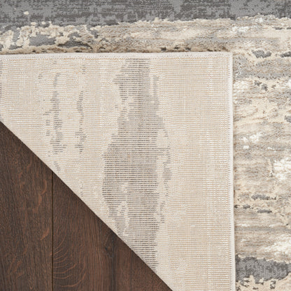 Nourison Home Sustainable Trends  Ivory Multicolor  Contemporary