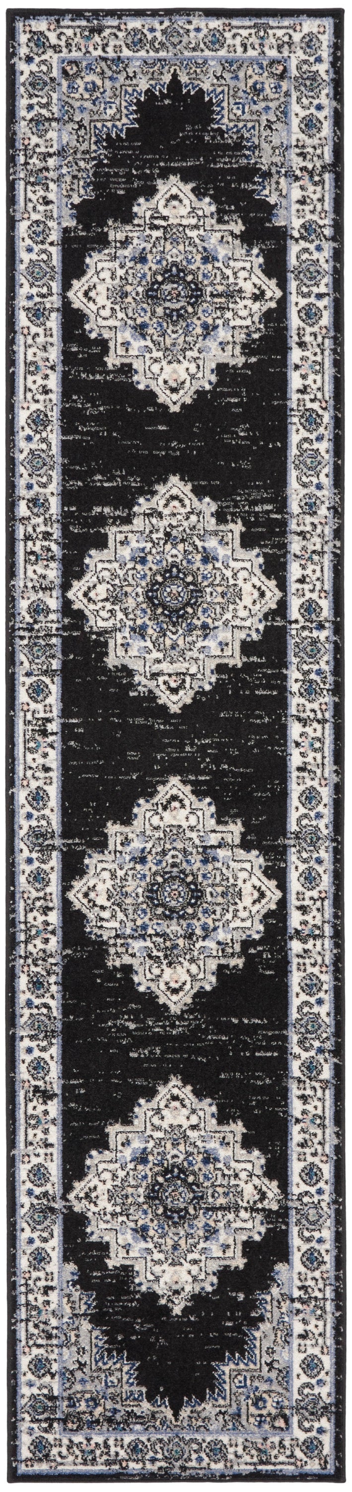 Nourison Home Passion PSN03 Black Ivory Transitional Power-loomed Rugs