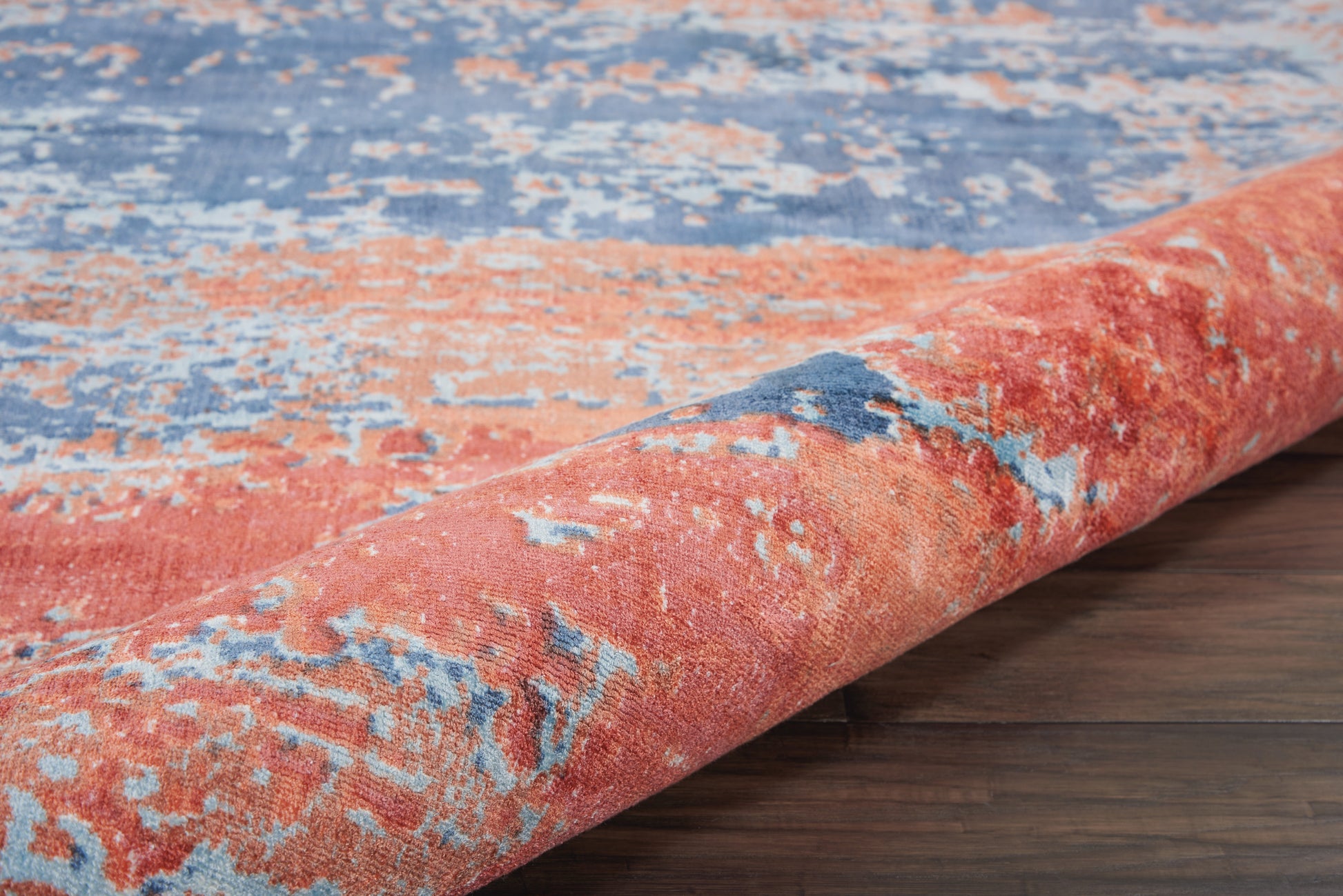 Nourison Home Safari Dreams  Blue Brick  Contemporary