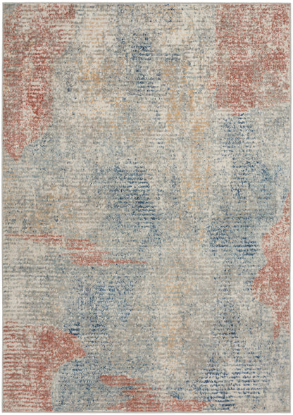 Nourison Home Quarry QUA10 Ivory Multicolor Contemporary Power-loomed Rugs