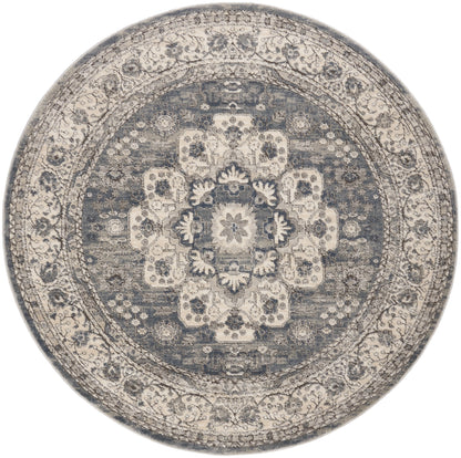 Nourison Home Quarry QUA07 Grey Ivory Transitional Power-loomed Rugs