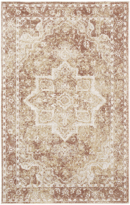 Nourison Home Astra Machine Washable ASW12 Rust Traditional Power-loomed Rug