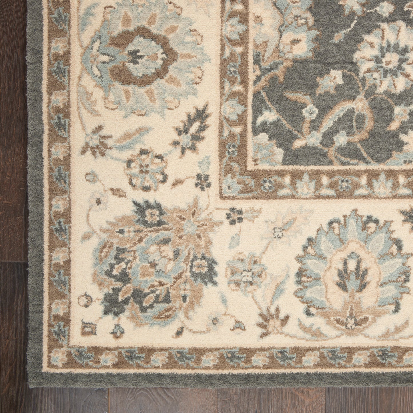Nourison Home Living Treasures  Grey Ivory  Traditional