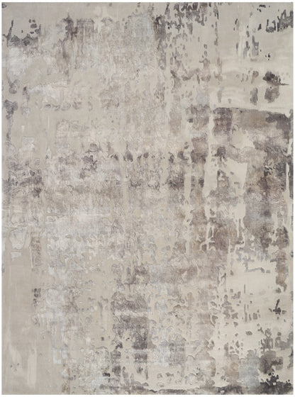 Nourison Home Prismatic PRS12 Silver Grey Contemporary Hand Tufted Rug