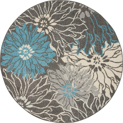 Nourison Home Passion PSN17 Charcoal Blue Contemporary Power-loomed Rugs