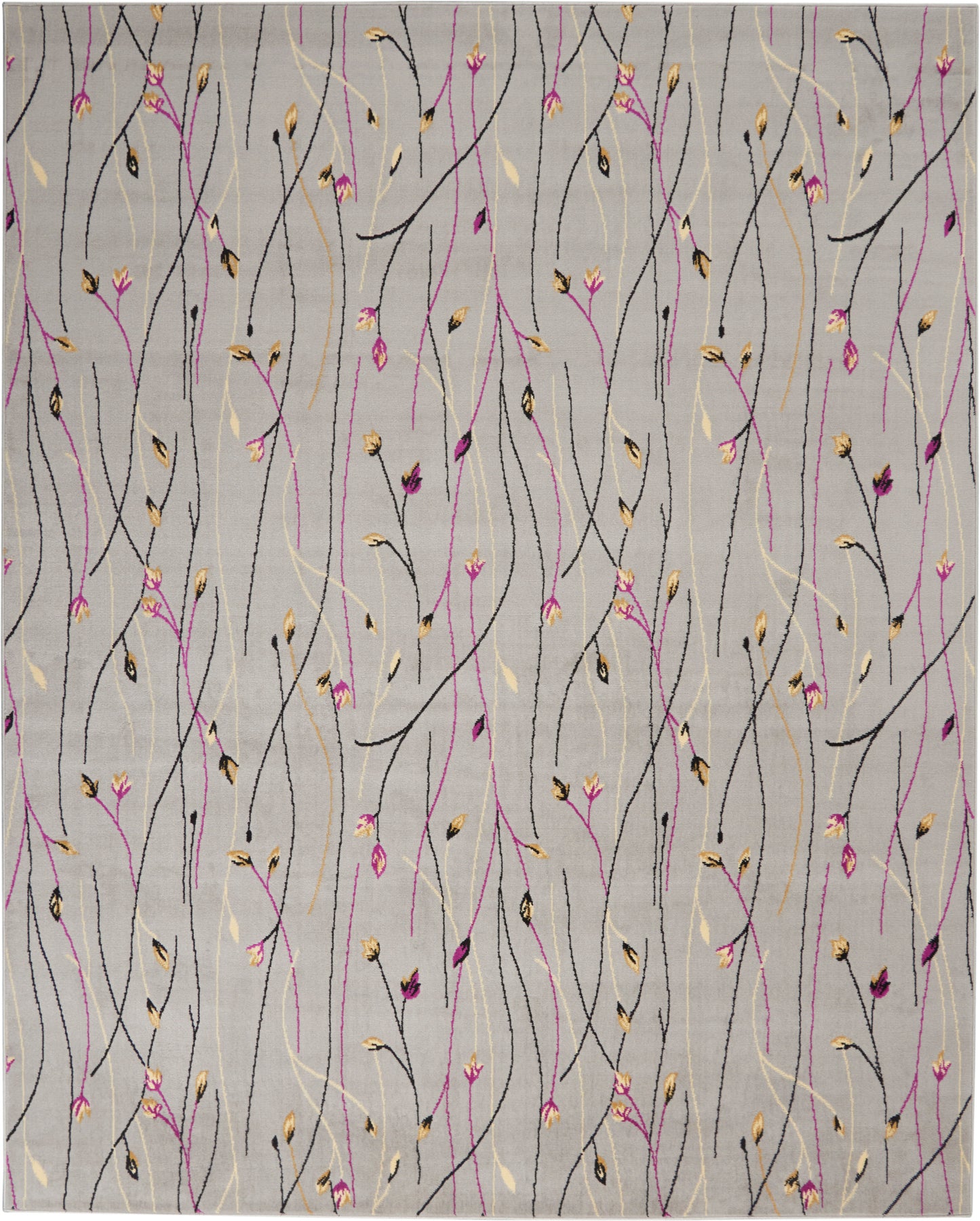 Nourison Home Grafix GRF15 Grey Contemporary Power-loomed Rug