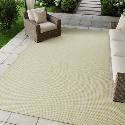 Nourison Home Courtyard  Ivory Green  Contemporary