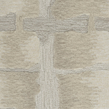 Nourison Home Symmetry  Ivory Beige  Contemporary