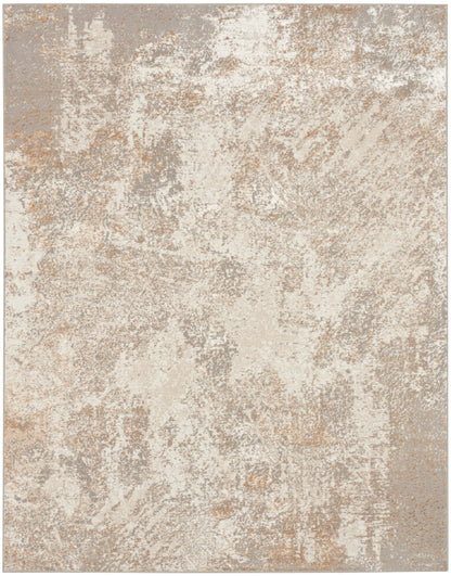 Nourison Home Ambiance  Ivory Silver  Contemporary