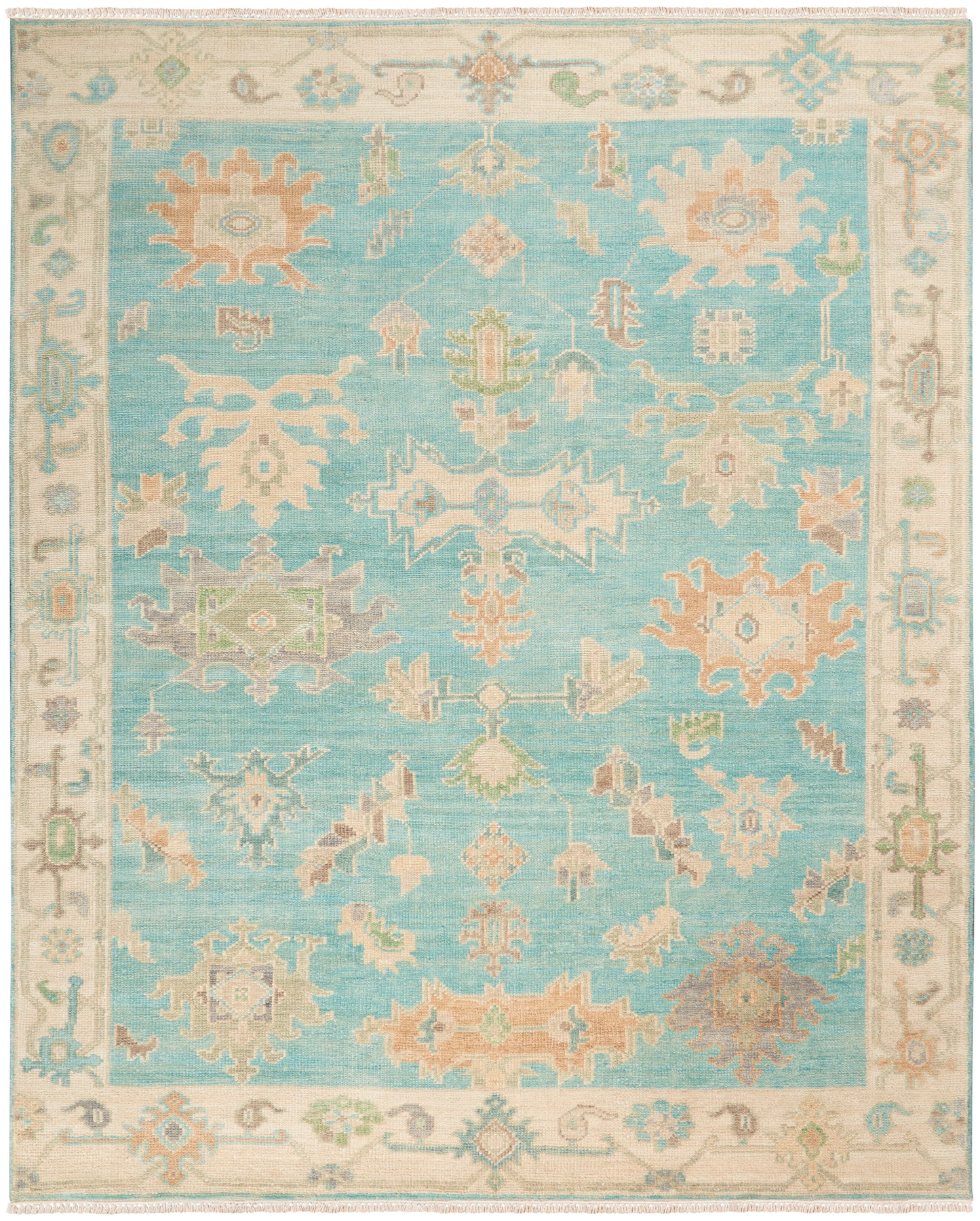 Nourison Home Odessa ODS03 Blue Multicolor Traditional Knotted Rug