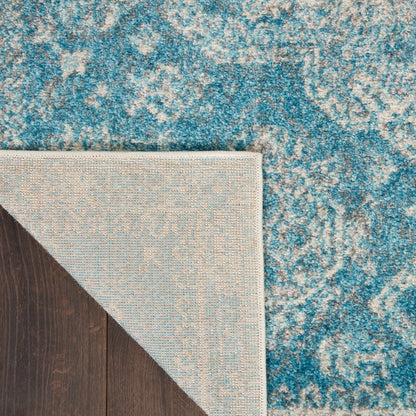 Nourison Home Tranquil  Lt.Blue Ivory  Traditional