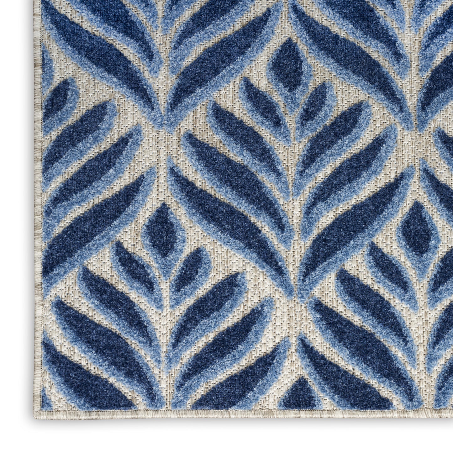Nourison Home Aloha  Blue  Contemporary