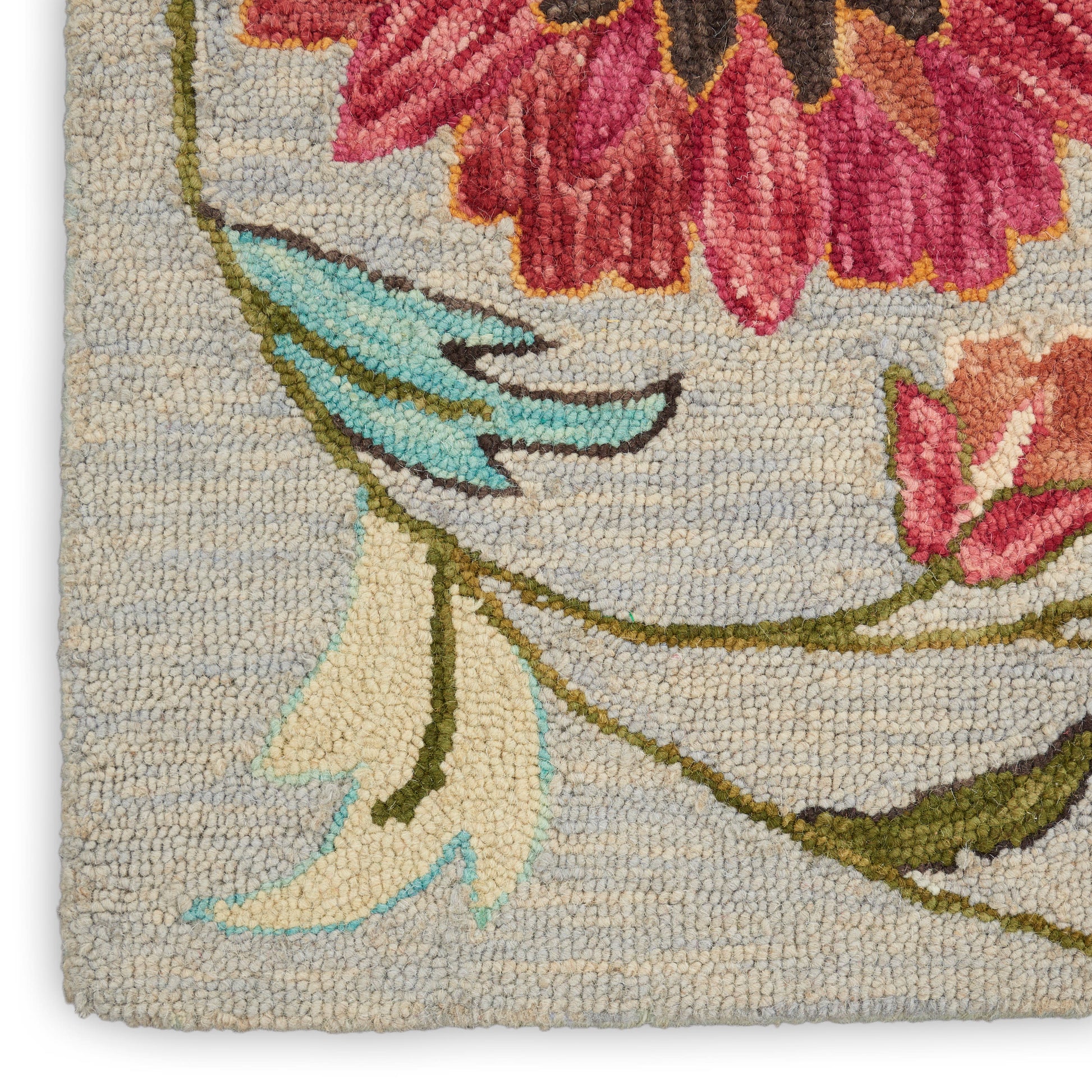 Nourison Home Bahari  Grey Multicolor  Contemporary