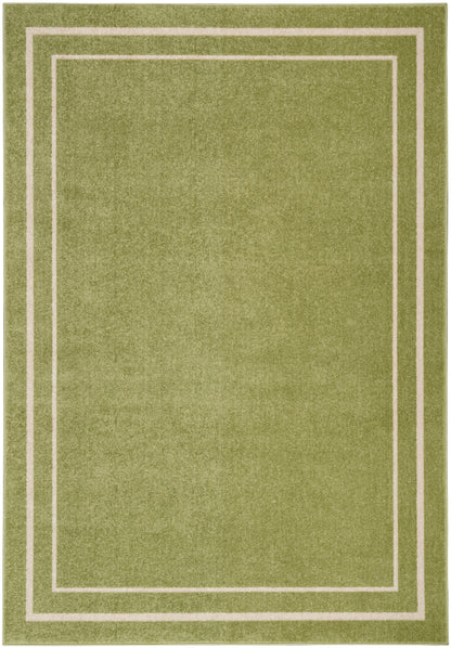 Nourison Home Nourison Essentials NRE02 Green Ivory Contemporary Power-loomed Rug
