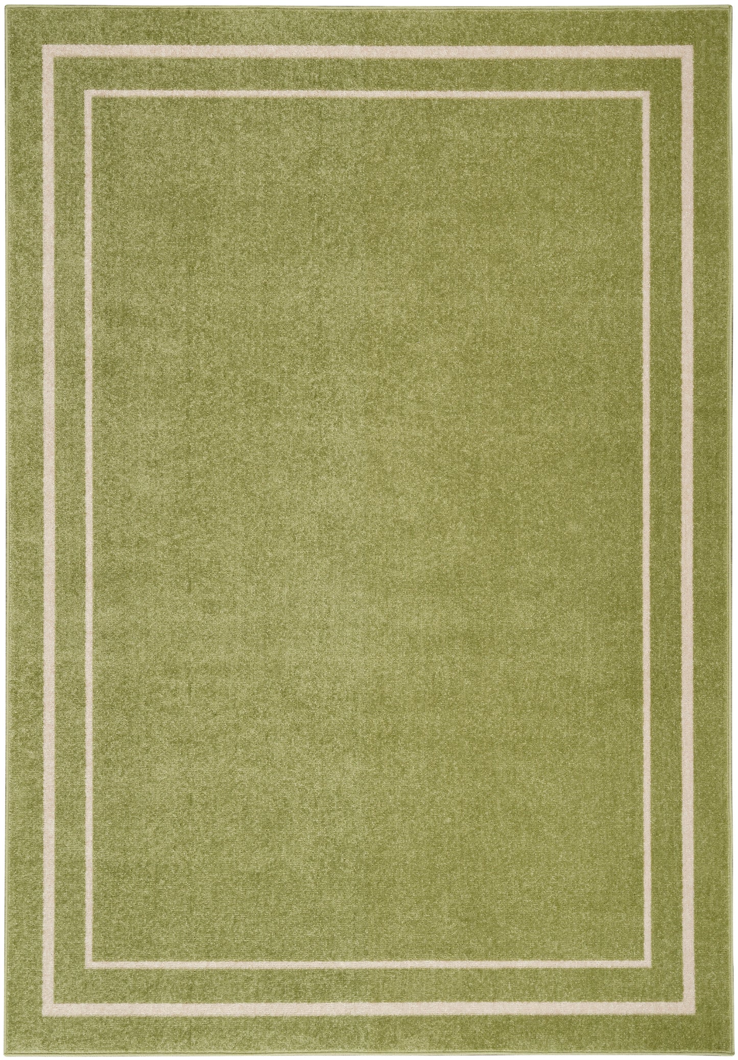 Nourison Home Nourison Essentials NRE02 Green Ivory Contemporary Power-loomed Rug