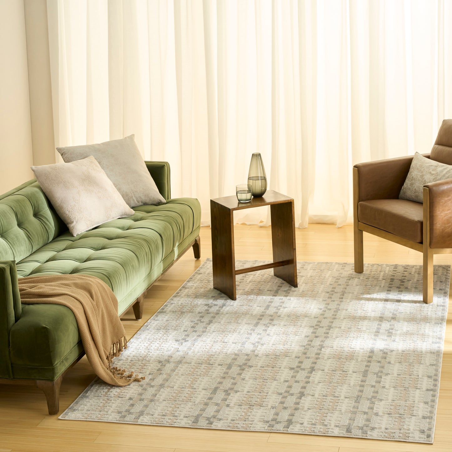 Nourison Home Nordic  Ivory Multicolor  Contemporary